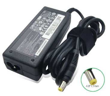 CARGADOR HP 18.5V 3.5A 65W (4.8*1.7) PLUG AMARILLO  GENERICO